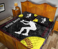 Ohaprints-Quilt-Bed-Set-Pillowcase-Softball-Catcher-Yellow-Ball-Sport-Lover-Gift-Custom-Personalized-Name-Number-Blanket-Bedspread-Bedding-563-King (90'' x 100'')