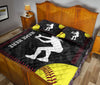Ohaprints-Quilt-Bed-Set-Pillowcase-Softball-Catcher-Yellow-Ball-Sport-Lover-Gift-Custom-Personalized-Name-Number-Blanket-Bedspread-Bedding-563-King (90&#39;&#39; x 100&#39;&#39;)