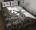 Ohaprints-Quilt-Bed-Set-Pillowcase-Deer-Couple-Camo-He-Keeps-Me-Safe-She-Keeps-Me-Wild-Gift-For-Husband-&-Wife-Blanket-Bedspread-Bedding-2587-Throw (55'' x 60'')