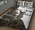 Ohaprints-Quilt-Bed-Set-Pillowcase-Deer-Couple-Camo-He-Keeps-Me-Safe-She-Keeps-Me-Wild-Gift-For-Husband-&-Wife-Blanket-Bedspread-Bedding-2587-King (90'' x 100'')