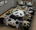 Ohaprints-Quilt-Bed-Set-Pillowcase-Panda-Animal-Lover-Frame-Patchwork-Floral-Pattern-Custom-Personalized-Name-Blanket-Bedspread-Bedding-2481-King (90'' x 100'')