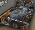 Ohaprints-Quilt-Bed-Set-Pillowcase-Maine-Coon-Cat-Kitten-Frame-Patchwork-Floral-Pattern-Custom-Personalized-Name-Blanket-Bedspread-Bedding-830-King (90'' x 100'')