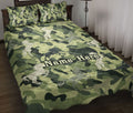 Ohaprints-Quilt-Bed-Set-Pillowcase-Unicorn-Lover-Gift-Green-Camo-Camouflage-Pattern-Custom-Personalized-Name-Blanket-Bedspread-Bedding-1411-Throw (55'' x 60'')