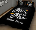 Ohaprints-Quilt-Bed-Set-Pillowcase-Lgbt-Pride-Love-Is-Love-Mrs.-&-Mrs-Gift-For-Couple-Custom-Personalized-Name-Blanket-Bedspread-Bedding-832-King (90'' x 100'')