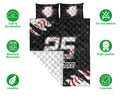 Ohaprints-Quilt-Bed-Set-Pillowcase-Baseball-Sport-White-Ball-Pattern-Black-Camo-Custom-Personalized-Name-Number-Blanket-Bedspread-Bedding-327-Double (70'' x 80'')