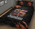 Ohaprints-Quilt-Bed-Set-Pillowcase-Basketball-Sport-Orange-Ball-Pattern-Camo-Custom-Personalized-Name-Number-Blanket-Bedspread-Bedding-2084-King (90'' x 100'')