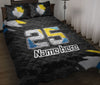 Ohaprints-Quilt-Bed-Set-Pillowcase-Volleyball-Ball-Sport-Pattern-Black-Camo-Custom-Personalized-Name-Number-Blanket-Bedspread-Bedding-2679-Throw (55&#39;&#39; x 60&#39;&#39;)