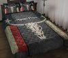 Ohaprints-Quilt-Bed-Set-Pillowcase-Western-Texas-Cow-Skull-Texas-Flag-Wild-West-Cowboy-Custom-Personalized-Name-Blanket-Bedspread-Bedding-500-Throw (55&#39;&#39; x 60&#39;&#39;)