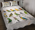 Ohaprints-Quilt-Bed-Set-Pillowcase-Parrot-Species-Bird-Unique-Gift-Idea-For-Parrot-Animal-Lover-Blanket-Bedspread-Bedding-2684-Throw (55'' x 60'')