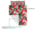 Ohaprints-Quilt-Bed-Set-Pillowcase-Watermelon-Watercolor-Tropical-Background-Ripe-Sweet-Custom-Personalized-Name-Blanket-Bedspread-Bedding-1750-Queen (80'' x 90'')