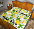 Ohaprints-Quilt-Bed-Set-Pillowcase-Slice-Lemon-Pineapples-Tropical-Watermelon-Seamless-Custom-Personalized-Name-Blanket-Bedspread-Bedding-1167-King (90'' x 100'')