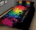 Ohaprints-Quilt-Bed-Set-Pillowcase-Lgbt-Love-Is-Love-Pride-Colorful-Unique-Gift-Custom-Personalized-Name-Blanket-Bedspread-Bedding-1802-King (90'' x 100'')