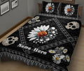 Ohaprints-Quilt-Bed-Set-Pillowcase-Skull-Lover-Daisy-You-Are-My-Sunshine-Flower-Custom-Personalized-Name-Blanket-Bedspread-Bedding-2429-King (90'' x 100'')