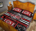 Ohaprints-Quilt-Bed-Set-Pillowcase-Firefighter-Thin-Red-Line-Fireman-Unique-Gift-Custom-Personalized-Name-Blanket-Bedspread-Bedding-1790-Queen (80'' x 90'')