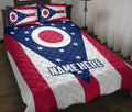 Ohaprints-Quilt-Bed-Set-Pillowcase-Ohio-State-Flag-American-Flag-Pride-State-Ohio-Custom-Personalized-Name-Blanket-Bedspread-Bedding-1510-Throw (55'' x 60'')