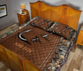 Ohaprints-Quilt-Bed-Set-Pillowcase-Fishing-Hook-Fisherman-Camo-Camouflage-Brown-Pattern-Custom-Personalized-Name-Blanket-Bedspread-Bedding-1511-Queen (80'' x 90'')