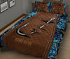 Ohaprints-Quilt-Bed-Set-Pillowcase-Fishing-Hook-Blue-Camo-Camouflage-Brown-Pattern-Custom-Personalized-Name-Blanket-Bedspread-Bedding-3052-King (90&#39;&#39; x 100&#39;&#39;)