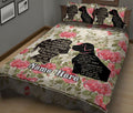 Ohaprints-Quilt-Bed-Set-Pillowcase-You-Are-Not-Just-A-Dog-Best-Friend-Vintage-Floral-Custom-Personalized-Name-Blanket-Bedspread-Bedding-157-King (90'' x 100'')