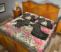 Ohaprints-Quilt-Bed-Set-Pillowcase-Lab-Labrador-Retriever-You-Are-Not-Just-A-Dog-Floral-Custom-Personalized-Name-Blanket-Bedspread-Bedding-750-Queen (80'' x 90'')