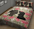 Ohaprints-Quilt-Bed-Set-Pillowcase-Dachshund-Best-Friend-You-Are-Not-Just-A-Dog-Vintage-Style-Flower-Floral-Blanket-Bedspread-Bedding-2508-King (90'' x 100'')