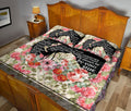 Ohaprints-Quilt-Bed-Set-Pillowcase-Horse-My-Best-Friend-You-Are-Not-Just-A-Horse-Vintage-Style-Flower-Floral-Blanket-Bedspread-Bedding-158-Queen (80'' x 90'')