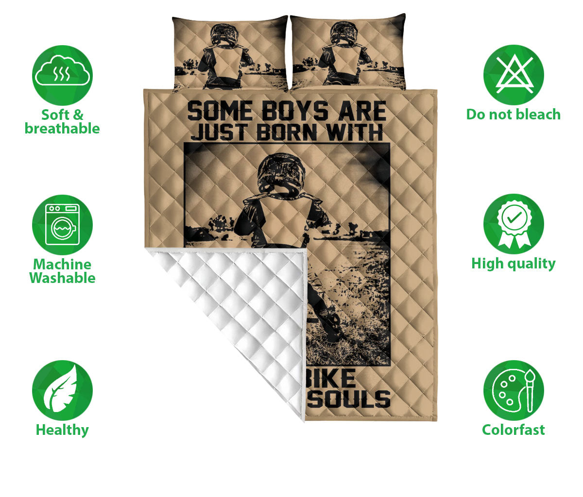 Ohaprints-Quilt-Bed-Set-Pillowcase-Some-Boys-Are-Just-Born-With-Dirt-Bike-In-Their-Souls-Motocross-Extreme-Sports-Blanket-Bedspread-Bedding-751-Double (70'' x 80'')