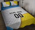 Ohaprints-Quilt-Bed-Set-Pillowcase-Volleyball-Ball-Pattern-Gifts-For-Sports-Lover-Custom-Personalized-Name-Number-Blanket-Bedspread-Bedding-161-Throw (55'' x 60'')