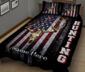 Ohaprints-Quilt-Bed-Set-Pillowcase-Deer-Hunting-American-Us-Flag-Patriot-July-4Th-Custom-Personalized-Name-Blanket-Bedspread-Bedding-1514-King (90'' x 100'')