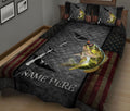 Ohaprints-Quilt-Bed-Set-Pillowcase-Fishing-Big-Bass-Fish-Fisherman-American-Us-Flag-Custom-Personalized-Name-Blanket-Bedspread-Bedding-347-King (90'' x 100'')