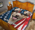 Ohaprints-Quilt-Bed-Set-Pillowcase-Labrador-Retriever-Patriot-July-4Th-American-Us-Flag-Custom-Personalized-Name-Blanket-Bedspread-Bedding-1520-Queen (80'' x 90'')