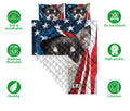 Ohaprints-Quilt-Bed-Set-Pillowcase-Chihuahua-Patriot-July-4Th-American-Us-Flag-Usa-Custom-Personalized-Name-Blanket-Bedspread-Bedding-2105-Double (70'' x 80'')