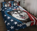 Ohaprints-Quilt-Bed-Set-Pillowcase-Siberian-Husky-Patriot-July-4Th-American-Us-Flag-Usa-Custom-Personalized-Name-Blanket-Bedspread-Bedding-940-Throw (55'' x 60'')