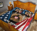 Ohaprints-Quilt-Bed-Set-Pillowcase-Yorkshire-Terrier-Yorkie-Patriot-American-Us-Flag-Custom-Personalized-Name-Blanket-Bedspread-Bedding-1521-Queen (80'' x 90'')