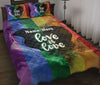 Ohaprints-Quilt-Bed-Set-Pillowcase-Lgbt-Heart-Love-Is-Love-Love-Wins-Pride-Gift-Custom-Personalized-Name-Blanket-Bedspread-Bedding-123-Throw (55&#39;&#39; x 60&#39;&#39;)