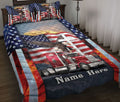 Ohaprints-Quilt-Bed-Set-Pillowcase-Proud-American-Trucker-Truck-Driver-Gift-Eagle-Truck-Custom-Personalized-Name-Blanket-Bedspread-Bedding-627-Throw (55'' x 60'')