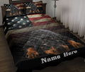 Ohaprints-Quilt-Bed-Set-Pillowcase-Rottweiler-Love-America-American-Flag-Dog-Lover-Gift-Custom-Personalized-Name-Blanket-Bedspread-Bedding-2416-Throw (55'' x 60'')