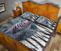 Ohaprints-Quilt-Bed-Set-Pillowcase-White-Tiger-Lover-Tiger-Animal-Lover-Unique-Gift-Custom-Personalized-Name-Blanket-Bedspread-Bedding-1669-Queen (80'' x 90'')