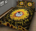 Ohaprints-Quilt-Bed-Set-Pillowcase-Elephant-Sunflower-You-Are-My-Sunshine-Floral-Pattern-Gift-For-Dolphin-Lover-Blanket-Bedspread-Bedding-760-King (90'' x 100'')