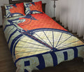 Ohaprints-Quilt-Bed-Set-Pillowcase-Cycling-Is-My-Passion-Smile-More-Ride-A-Bike-Vintage-Red-&-Blue-Blanket-Bedspread-Bedding-761-Throw (55'' x 60'')