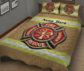 Ohaprints-Quilt-Bed-Set-Pillowcase-Proud-Firefighter-Uniform-Back-The-Red-Thin-Red-Line-Custom-Personalized-Name-Blanket-Bedspread-Bedding-1928-King (90'' x 100'')