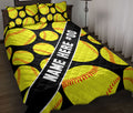 Ohaprints-Quilt-Bed-Set-Pillowcase-Softball-Ball-Pattern-Gift-For-Sport-Lover-Custom-Personalized-Name-Number-Blanket-Bedspread-Bedding-3068-Throw (55'' x 60'')