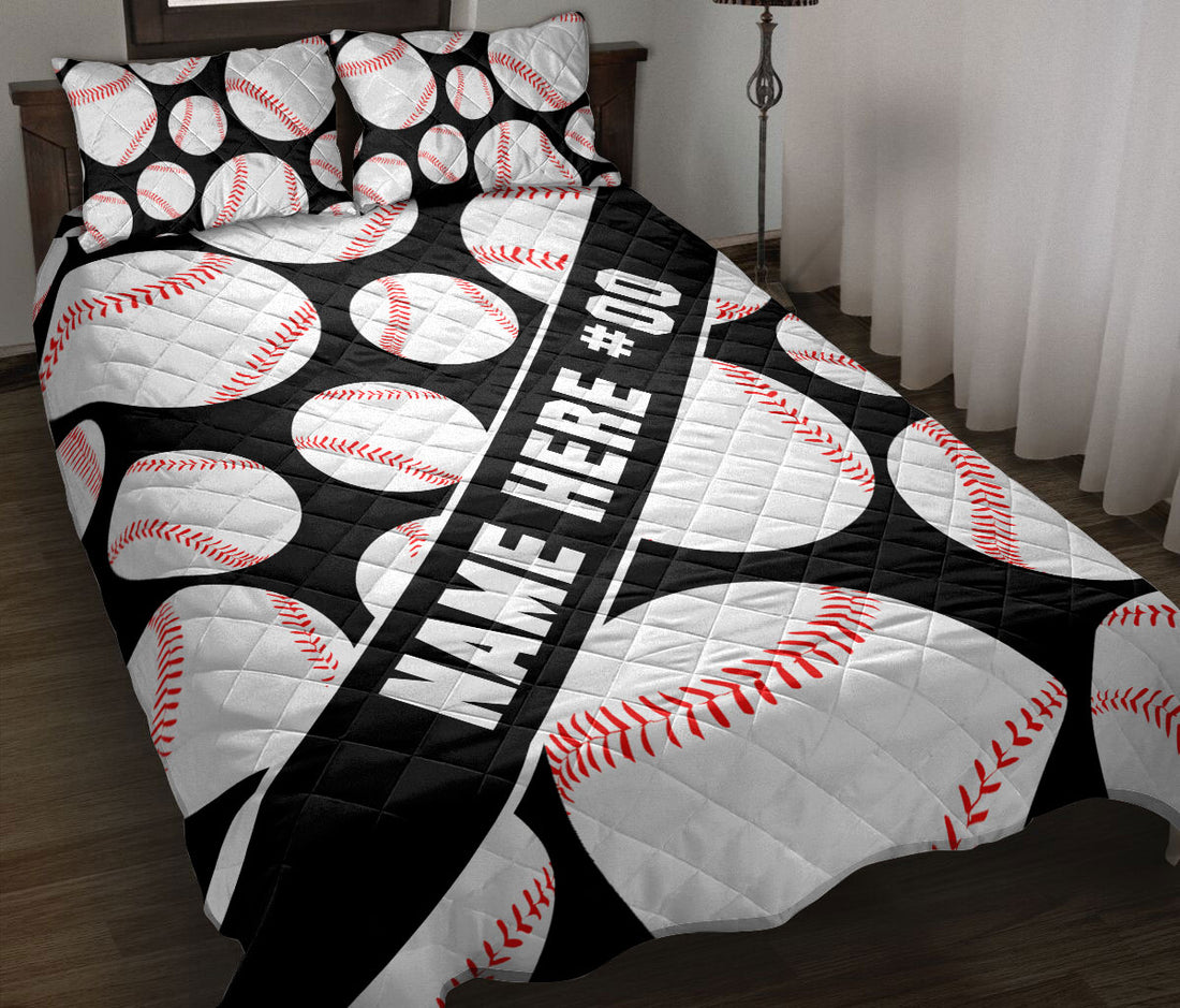 Ohaprints-Quilt-Bed-Set-Pillowcase-Baseball-Ball-Pattern-Gift-For-Sport-Lover-Custom-Personalized-Name-Number-Blanket-Bedspread-Bedding-3170-Throw (55'' x 60'')
