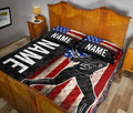 Ohaprints-Quilt-Bed-Set-Pillowcase-Softball-Batter-Us-Flag-Gift-For-Sport-Lover-Custom-Personalized-Name-Number-Blanket-Bedspread-Bedding-3069-King (90'' x 100'')