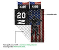 Ohaprints-Quilt-Bed-Set-Pillowcase-Soccer-Player-Us-Flag-Gift-Sport-Custom-Personalized-Name-Number-Blanket-Bedspread-Bedding-3365-Queen (80'' x 90'')