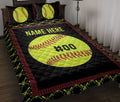 Ohaprints-Quilt-Bed-Set-Pillowcase-Softball-Ball-Pattern-Gift-For-Sport-Lovers-Custom-Personalized-Name-Number-Blanket-Bedspread-Bedding-3070-Throw (55'' x 60'')