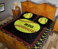 Ohaprints-Quilt-Bed-Set-Pillowcase-Softball-Ball-Pattern-Gift-For-Sport-Lovers-Custom-Personalized-Name-Number-Blanket-Bedspread-Bedding-3070-King (90'' x 100'')