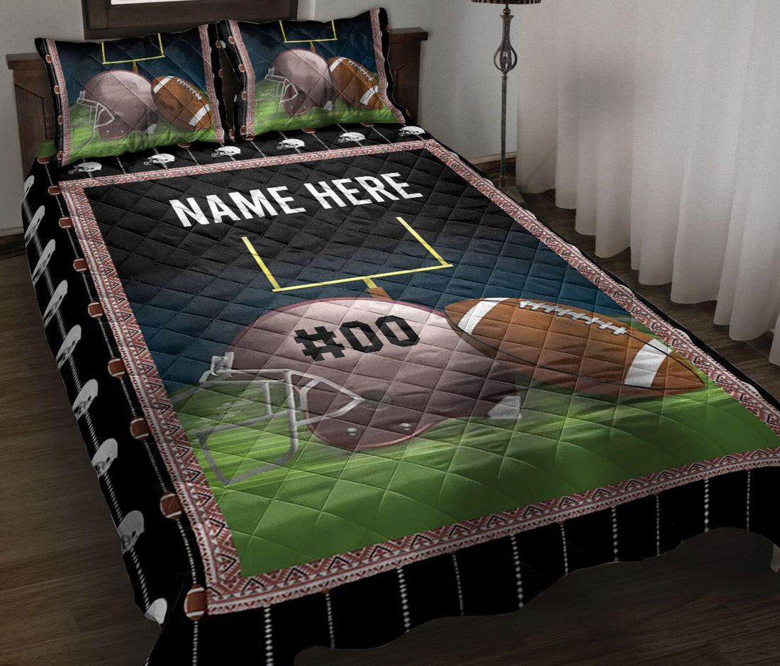 Ohaprints-Quilt-Bed-Set-Pillowcase-Football-Ball-Pattern-Unique-For-Sport-Lover-Custom-Personalized-Name-Number-Blanket-Bedspread-Bedding-3125-Throw (55'' x 60'')
