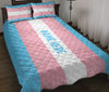 Ohaprints-Quilt-Bed-Set-Pillowcase-Transgender-Flag-Lgbt-Lgbtq-Pride-Love-Is-Love-Custom-Personalized-Name-Blanket-Bedspread-Bedding-2947-Throw (55&#39;&#39; x 60&#39;&#39;)