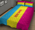 Ohaprints-Quilt-Bed-Set-Pillowcase-Pansexual-Flag-Lgbt-Lgbtq-Pride-Love-Is-Love-Wins-Custom-Personalized-Name-Blanket-Bedspread-Bedding-2461-King (90'' x 100'')