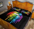 Ohaprints-Quilt-Bed-Set-Pillowcase-Lgbt-Lgbtq-Pride-Rainbow-Melting-Lips-Love-Is-Love-Love-Wins-Blanket-Bedspread-Bedding-1258-Queen (80'' x 90'')